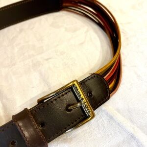 Halston Heritage Multicolor Leather Belt